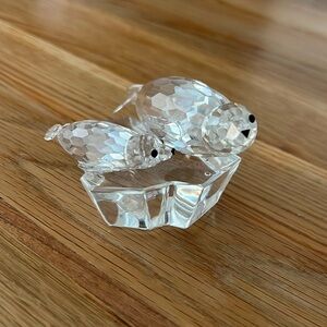 Swarovski Crystal Figurine Otters
